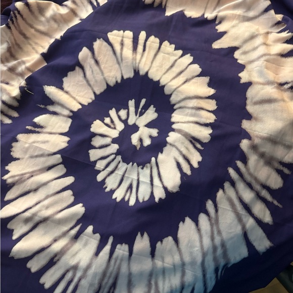 NWT Silky V-neck Purple and Pink Tie-Dye Full length Kaftan Dress - Picture 2 of 5